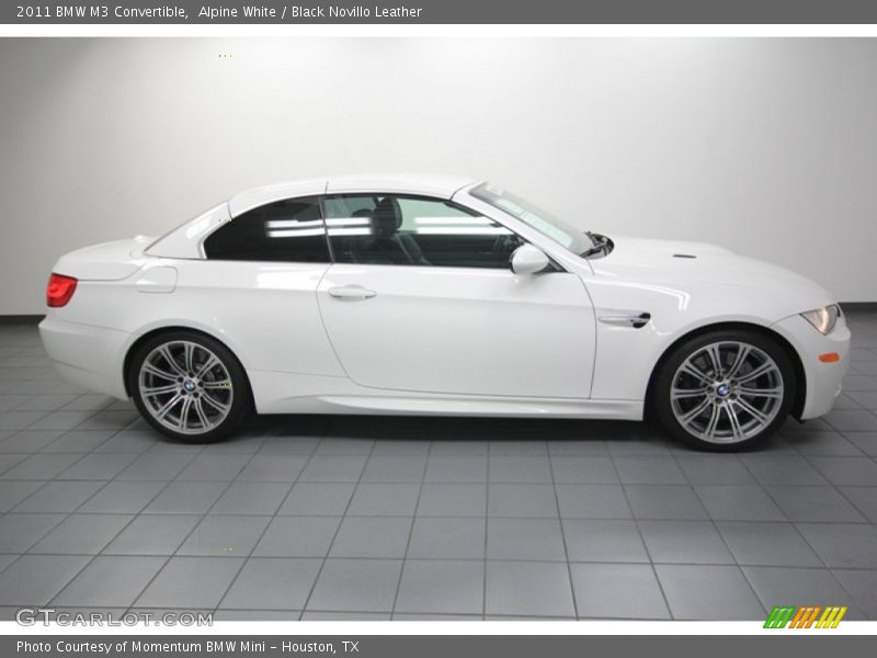 Alpine White / Black Novillo Leather 2011 BMW M3 Convertible