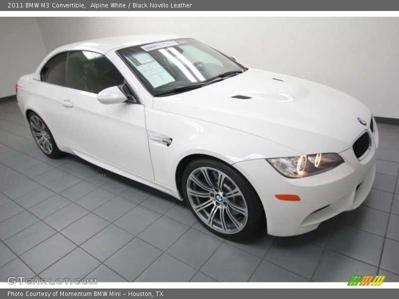 Alpine White / Black Novillo Leather 2011 BMW M3 Convertible