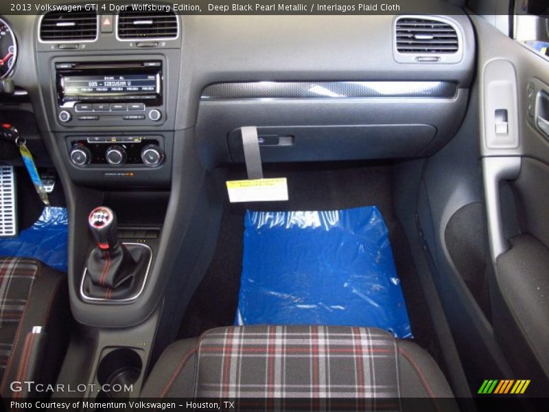 Deep Black Pearl Metallic / Interlagos Plaid Cloth 2013 Volkswagen GTI 4 Door Wolfsburg Edition