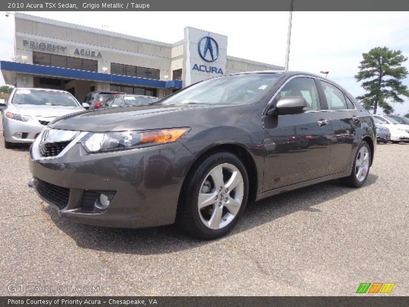 Grigio Metallic / Taupe 2010 Acura TSX Sedan