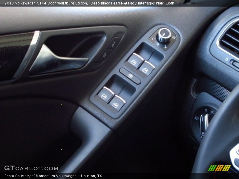 Deep Black Pearl Metallic / Interlagos Plaid Cloth 2013 Volkswagen GTI 4 Door Wolfsburg Edition