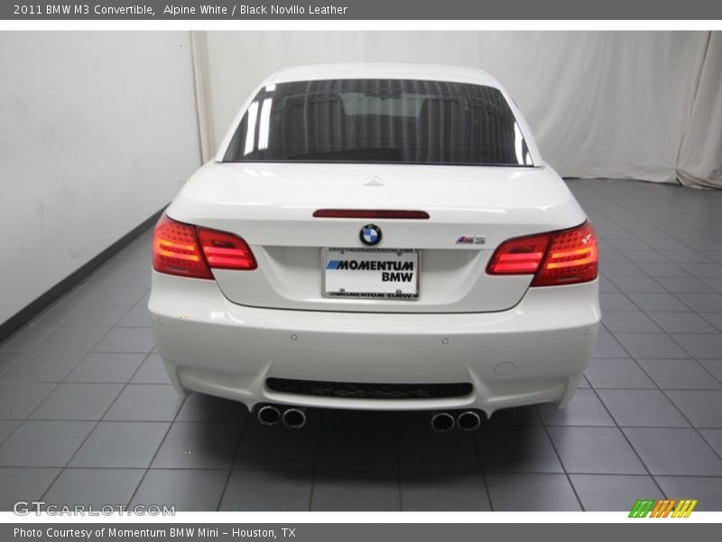 Alpine White / Black Novillo Leather 2011 BMW M3 Convertible