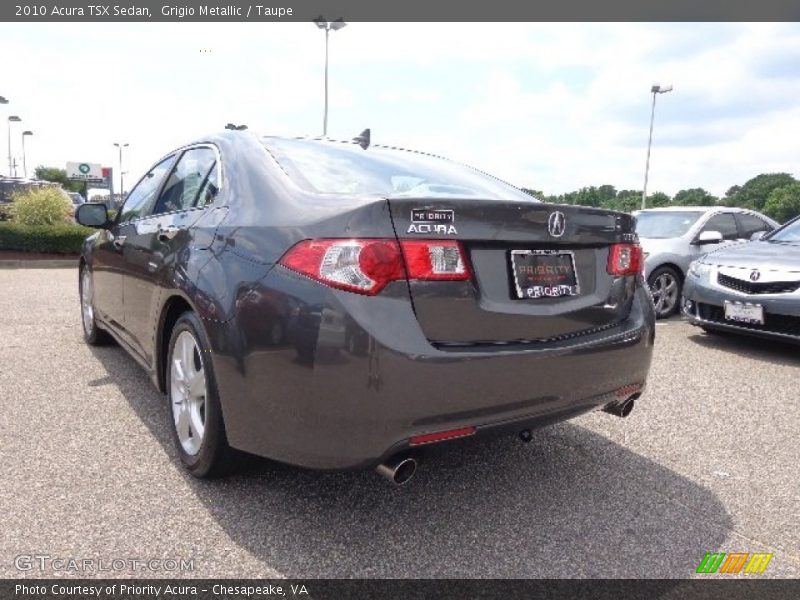 Grigio Metallic / Taupe 2010 Acura TSX Sedan