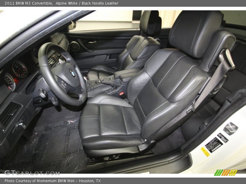 Alpine White / Black Novillo Leather 2011 BMW M3 Convertible