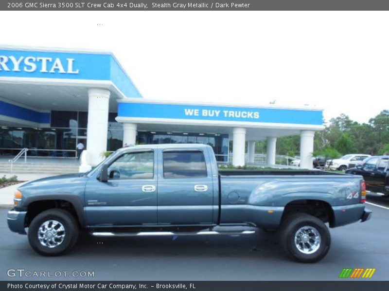 Stealth Gray Metallic / Dark Pewter 2006 GMC Sierra 3500 SLT Crew Cab 4x4 Dually