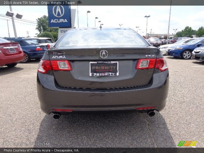 Grigio Metallic / Taupe 2010 Acura TSX Sedan