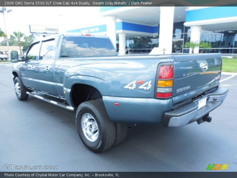 Stealth Gray Metallic / Dark Pewter 2006 GMC Sierra 3500 SLT Crew Cab 4x4 Dually