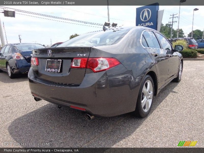 Grigio Metallic / Taupe 2010 Acura TSX Sedan