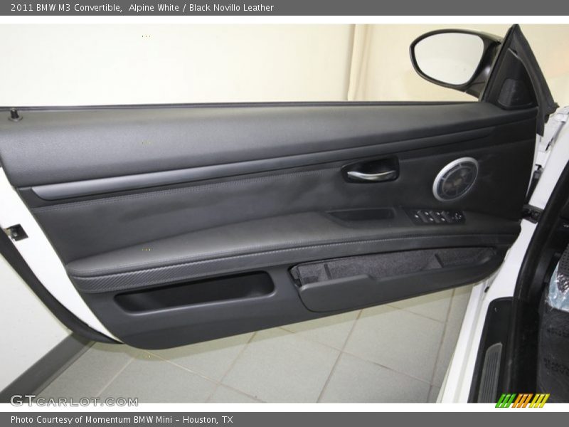 Alpine White / Black Novillo Leather 2011 BMW M3 Convertible