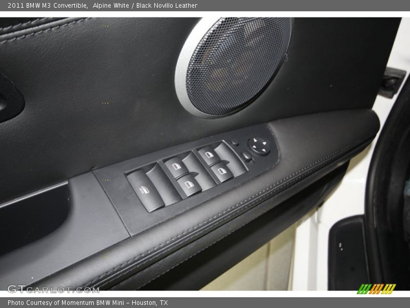 Alpine White / Black Novillo Leather 2011 BMW M3 Convertible