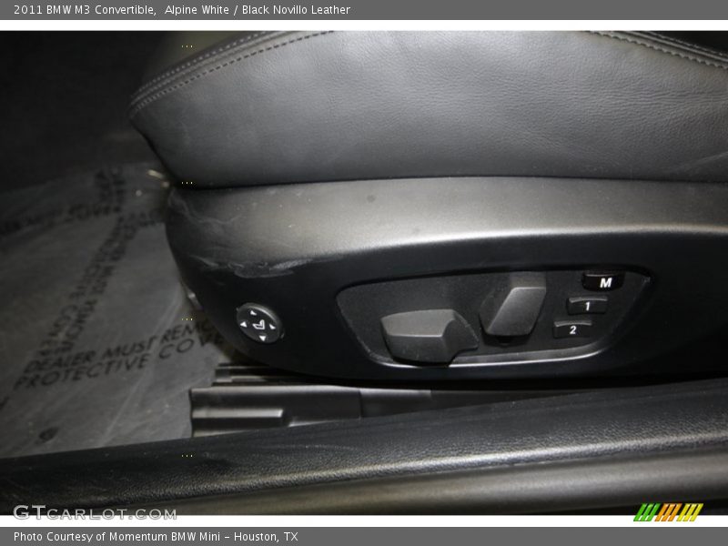 Alpine White / Black Novillo Leather 2011 BMW M3 Convertible