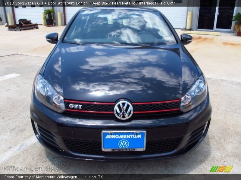 Deep Black Pearl Metallic / Interlagos Plaid Cloth 2013 Volkswagen GTI 4 Door Wolfsburg Edition