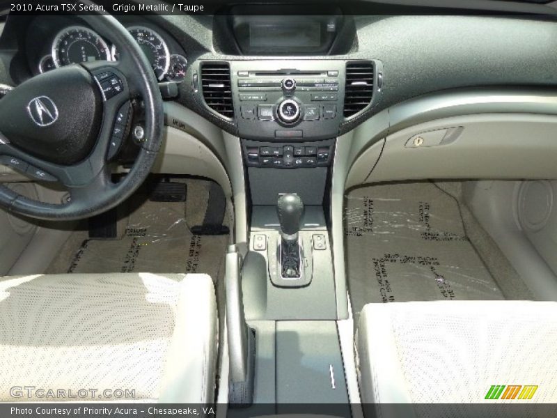 Grigio Metallic / Taupe 2010 Acura TSX Sedan