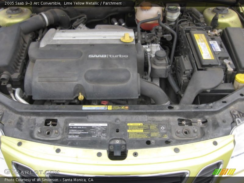  2005 9-3 Arc Convertible Engine - 2.0 Liter Turbocharged DOHC 16V 4 Cylinder