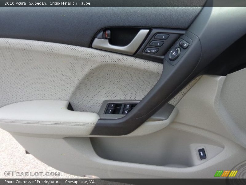 Grigio Metallic / Taupe 2010 Acura TSX Sedan