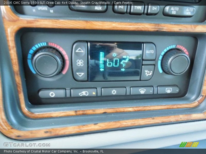 Stealth Gray Metallic / Dark Pewter 2006 GMC Sierra 3500 SLT Crew Cab 4x4 Dually