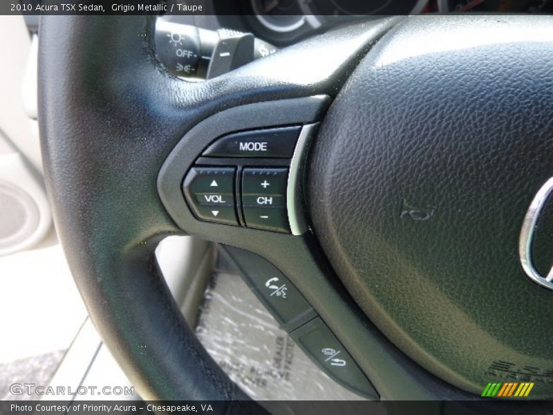 Grigio Metallic / Taupe 2010 Acura TSX Sedan