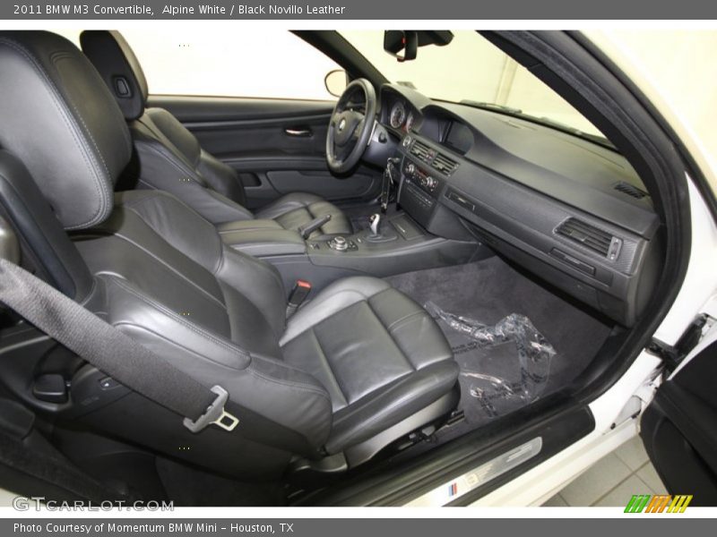 Alpine White / Black Novillo Leather 2011 BMW M3 Convertible