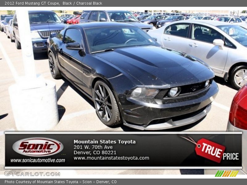 Black / Charcoal Black 2012 Ford Mustang GT Coupe