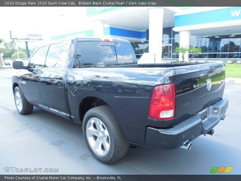 Brilliant Black Crystal Pearl / Dark Slate Gray 2010 Dodge Ram 1500 Sport Crew Cab