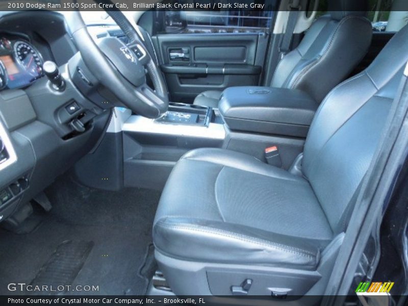 Brilliant Black Crystal Pearl / Dark Slate Gray 2010 Dodge Ram 1500 Sport Crew Cab
