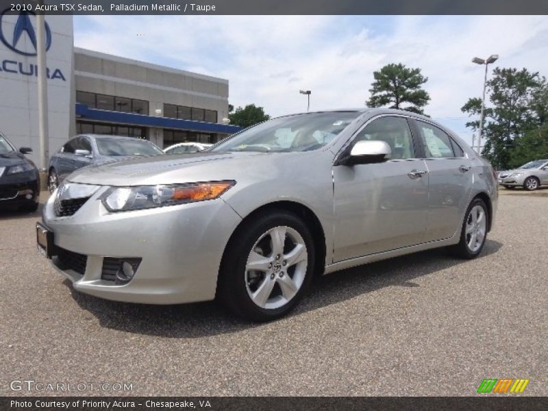 Palladium Metallic / Taupe 2010 Acura TSX Sedan