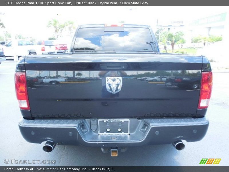 Brilliant Black Crystal Pearl / Dark Slate Gray 2010 Dodge Ram 1500 Sport Crew Cab
