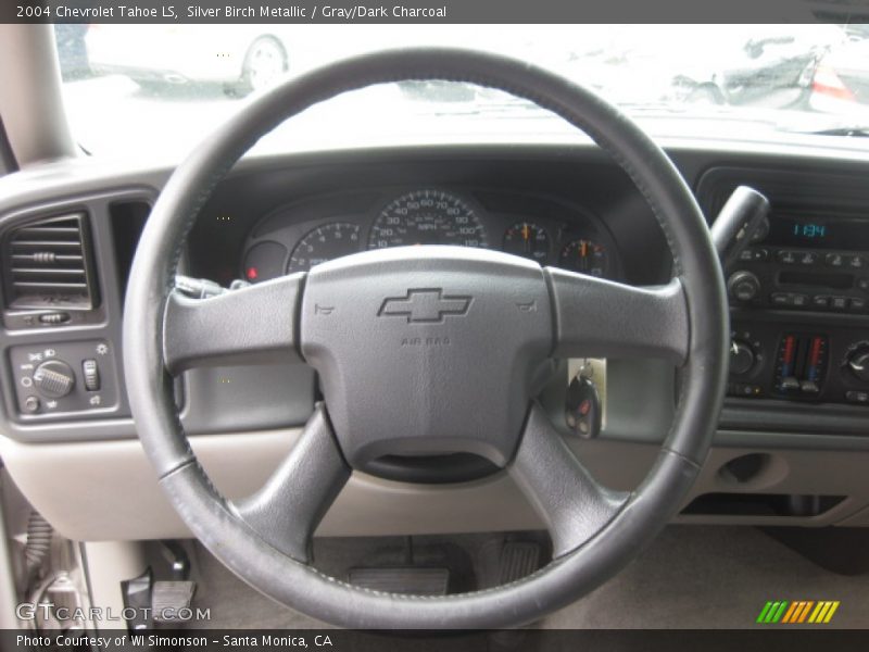 Silver Birch Metallic / Gray/Dark Charcoal 2004 Chevrolet Tahoe LS