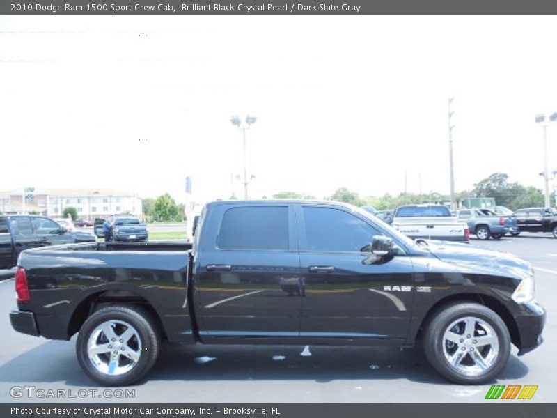 Brilliant Black Crystal Pearl / Dark Slate Gray 2010 Dodge Ram 1500 Sport Crew Cab