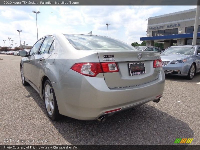 Palladium Metallic / Taupe 2010 Acura TSX Sedan