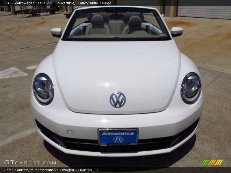 Candy White / Beige 2013 Volkswagen Beetle 2.5L Convertible