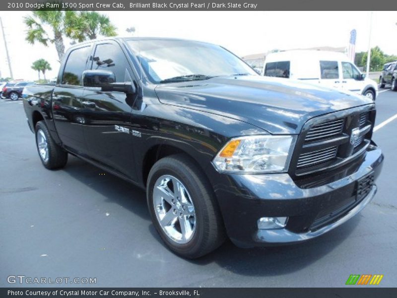 Brilliant Black Crystal Pearl / Dark Slate Gray 2010 Dodge Ram 1500 Sport Crew Cab
