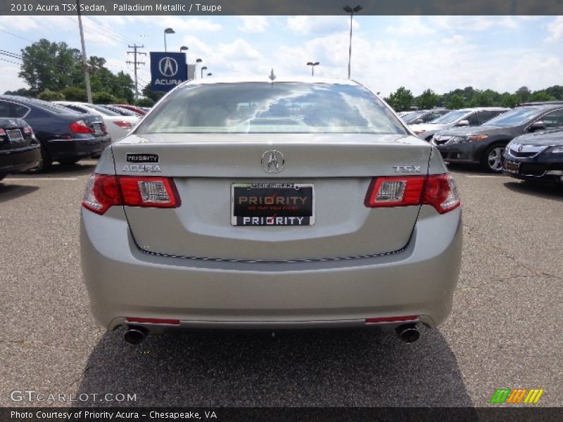 Palladium Metallic / Taupe 2010 Acura TSX Sedan
