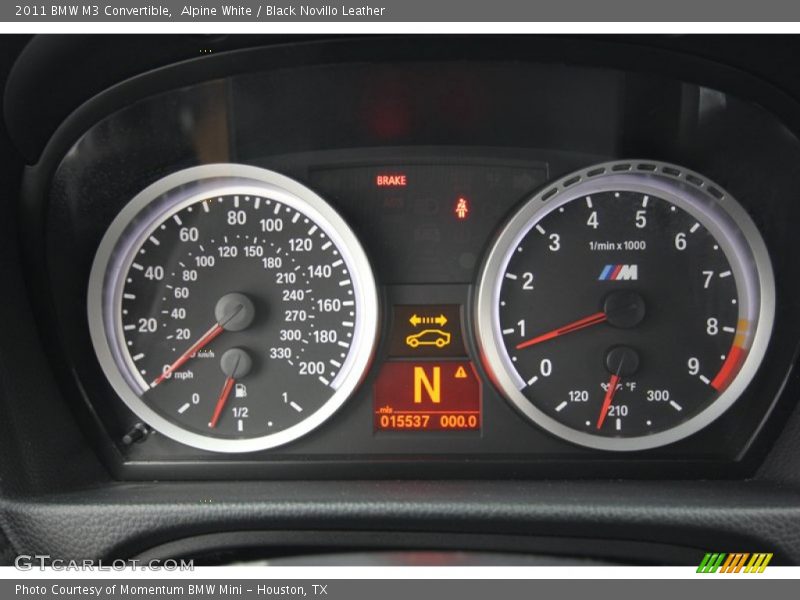 Alpine White / Black Novillo Leather 2011 BMW M3 Convertible