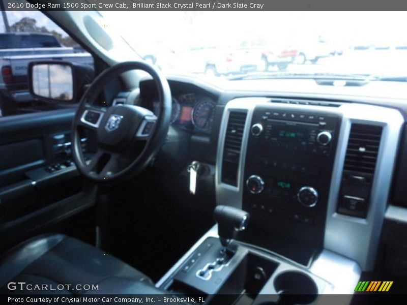 Brilliant Black Crystal Pearl / Dark Slate Gray 2010 Dodge Ram 1500 Sport Crew Cab