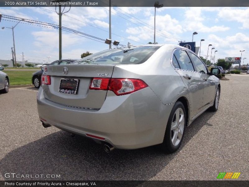 Palladium Metallic / Taupe 2010 Acura TSX Sedan