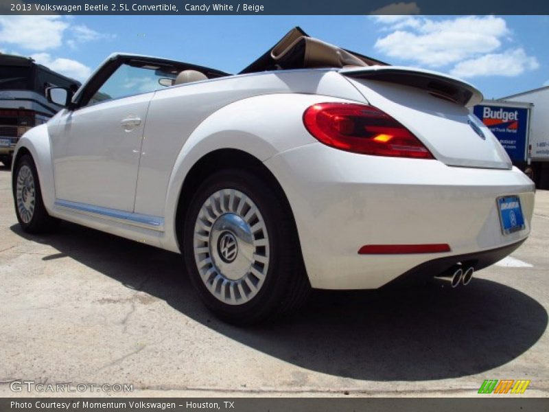 Candy White / Beige 2013 Volkswagen Beetle 2.5L Convertible