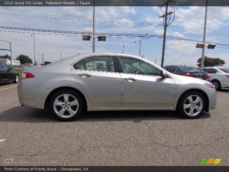 Palladium Metallic / Taupe 2010 Acura TSX Sedan