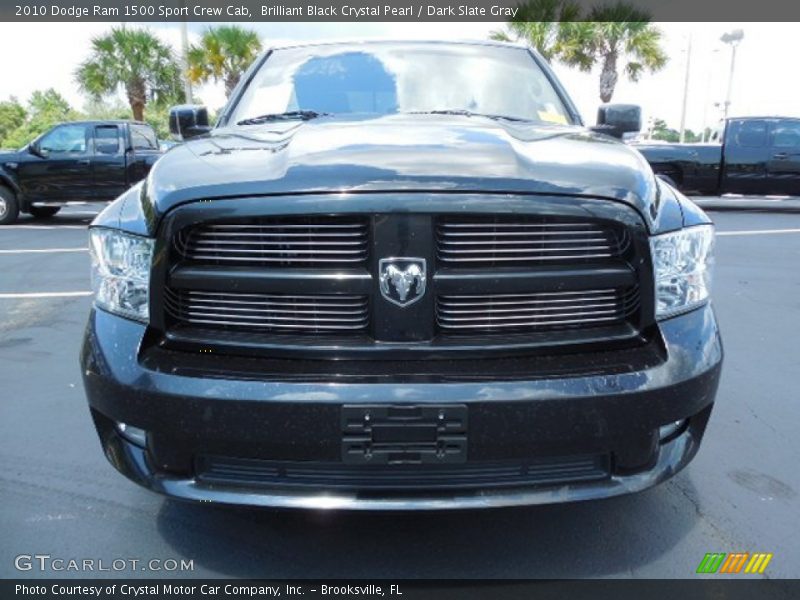 Brilliant Black Crystal Pearl / Dark Slate Gray 2010 Dodge Ram 1500 Sport Crew Cab