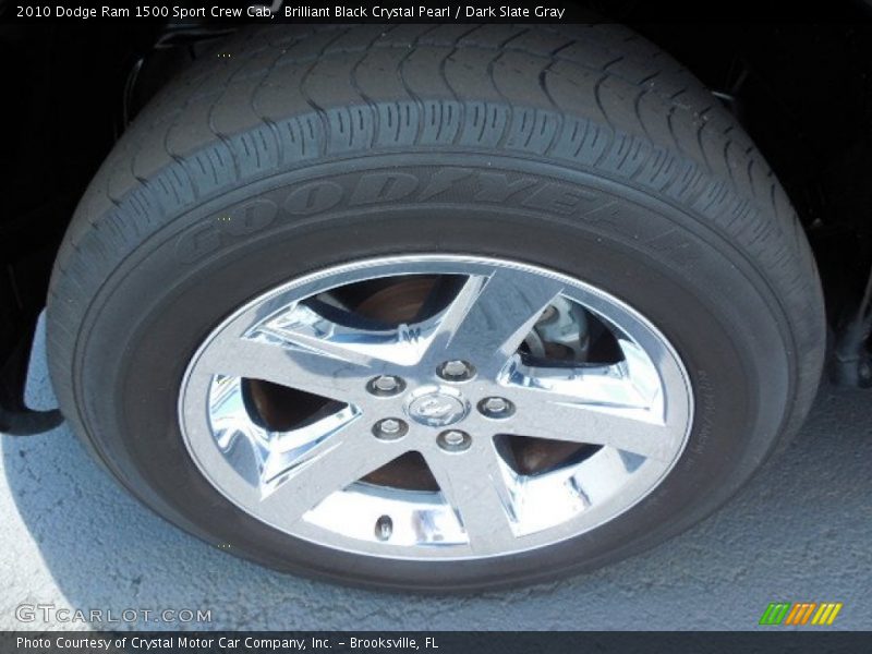 Brilliant Black Crystal Pearl / Dark Slate Gray 2010 Dodge Ram 1500 Sport Crew Cab