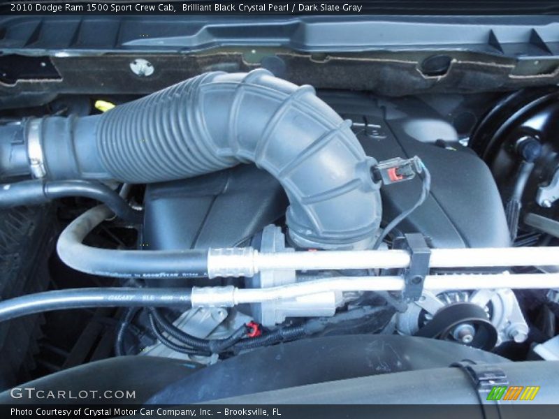 Brilliant Black Crystal Pearl / Dark Slate Gray 2010 Dodge Ram 1500 Sport Crew Cab