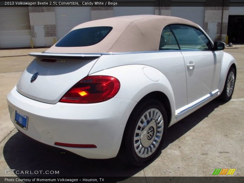 Candy White / Beige 2013 Volkswagen Beetle 2.5L Convertible