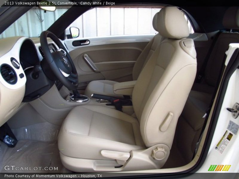 Candy White / Beige 2013 Volkswagen Beetle 2.5L Convertible