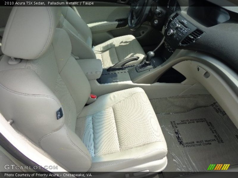 Palladium Metallic / Taupe 2010 Acura TSX Sedan