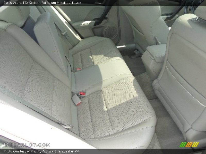 Palladium Metallic / Taupe 2010 Acura TSX Sedan
