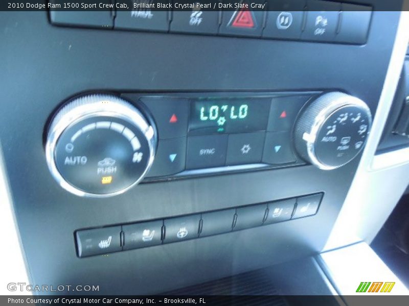 Brilliant Black Crystal Pearl / Dark Slate Gray 2010 Dodge Ram 1500 Sport Crew Cab