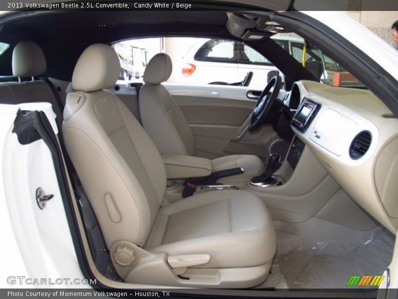 Candy White / Beige 2013 Volkswagen Beetle 2.5L Convertible
