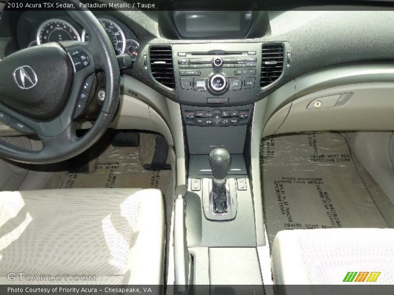 Palladium Metallic / Taupe 2010 Acura TSX Sedan