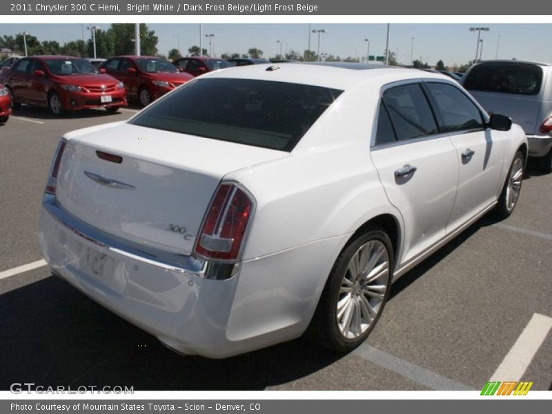 Bright White / Dark Frost Beige/Light Frost Beige 2011 Chrysler 300 C Hemi