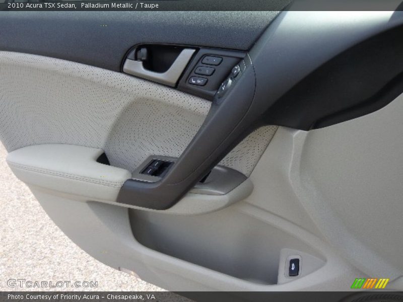 Palladium Metallic / Taupe 2010 Acura TSX Sedan
